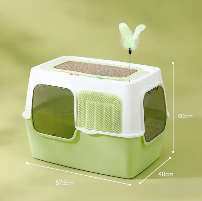 ¿Las cajas de arena cerradas de plástico son seguras para los gatos?